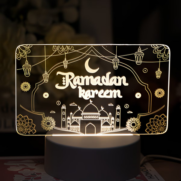 USB- Moon-Shaped Night Light with USB-Internal Source.